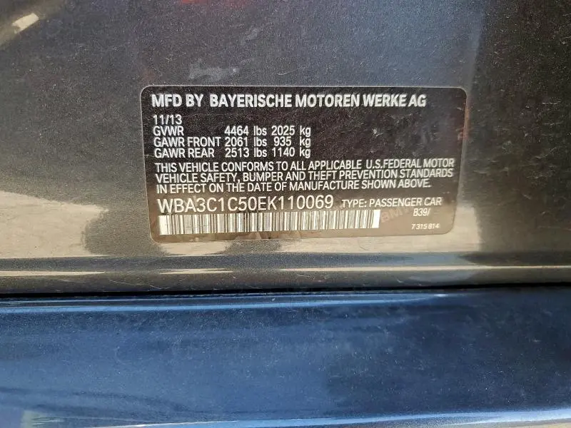 2014 BMW 328 I SULEV  