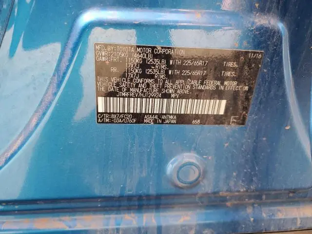 2017 TOYOTA RAV4 XLE