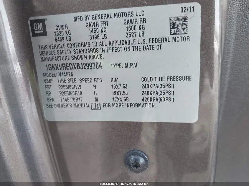 2011 GMC ACADIA SLT-1