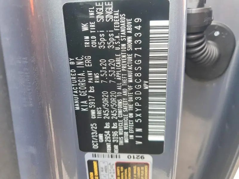 2025 KIA TELLURIDE EX  