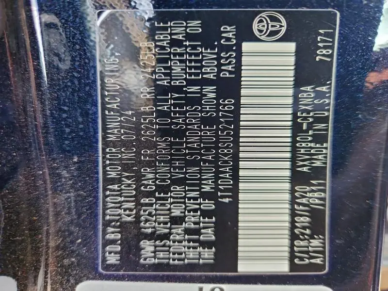 2025 TOYOTA CAMRY XSE  