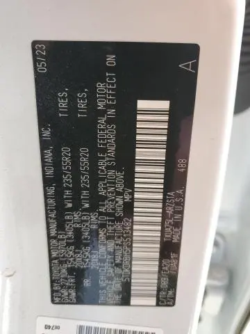 2023 TOYOTA HIGHLANDER L  