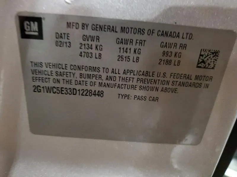 2013 CHEVROLET IMPALA LTZ  