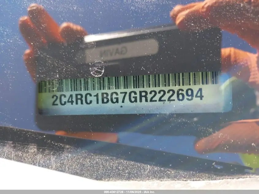 2016 CHRYSLER TOWN & COUNTRY TOURING