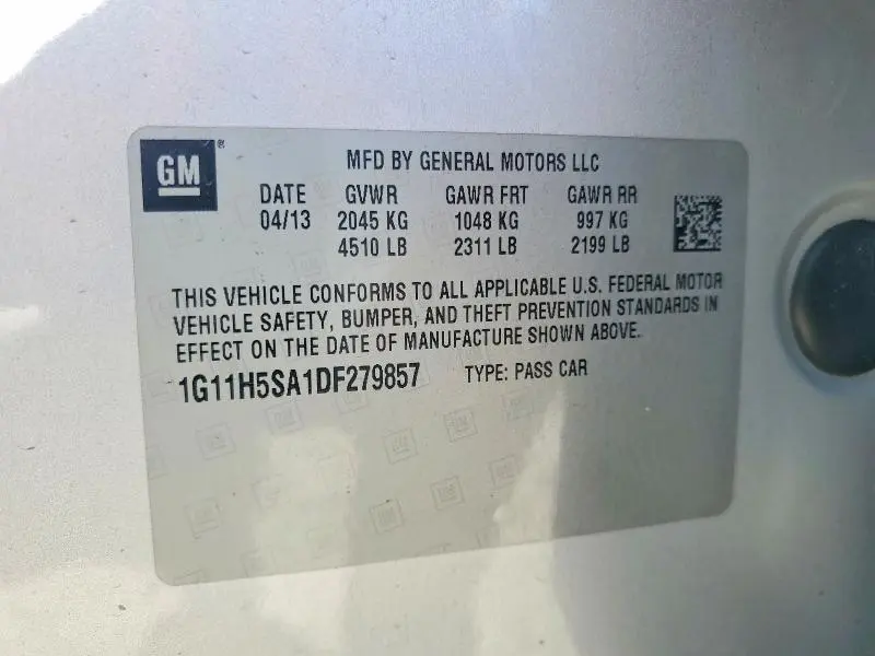 2013 CHEVROLET MALIBU LTZ  