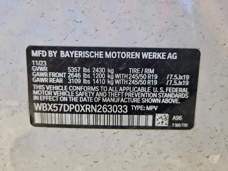 2024 BMW X3 XDRIVE30I  