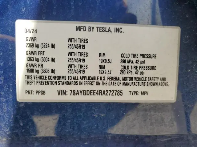 2024 TESLA MODEL Y 