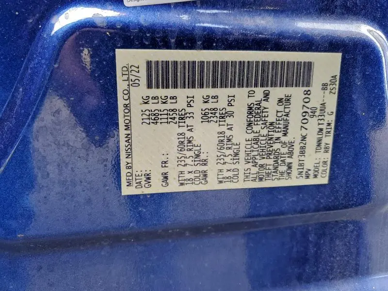 2022 NISSAN ROGUE SV  