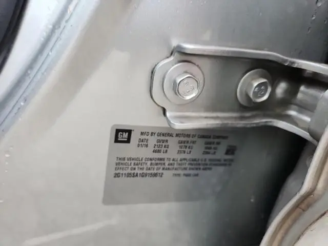 2016 CHEVROLET IMPALA LT  