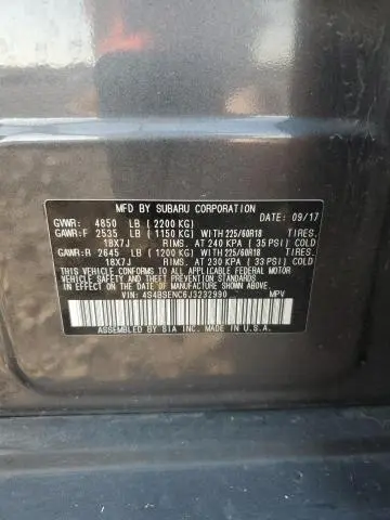 2018 SUBARU OUTBACK 3.6R LIMITED  