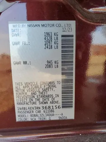 2024 NISSAN ALTIMA SL  