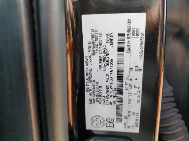 2015 FORD F150 SUPERCREW  
