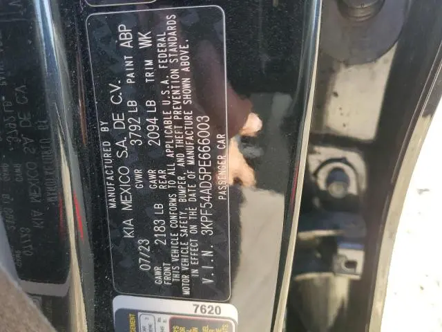 2023 KIA FORTE GT LINE  