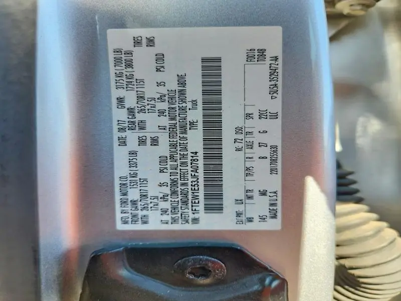 2018 FORD F150 SUPERCREW  