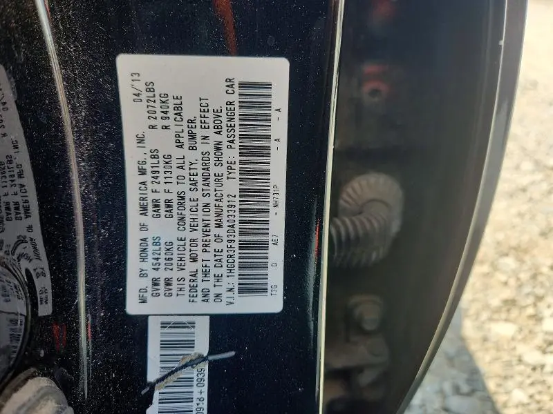 2013 HONDA ACCORD TOURING  