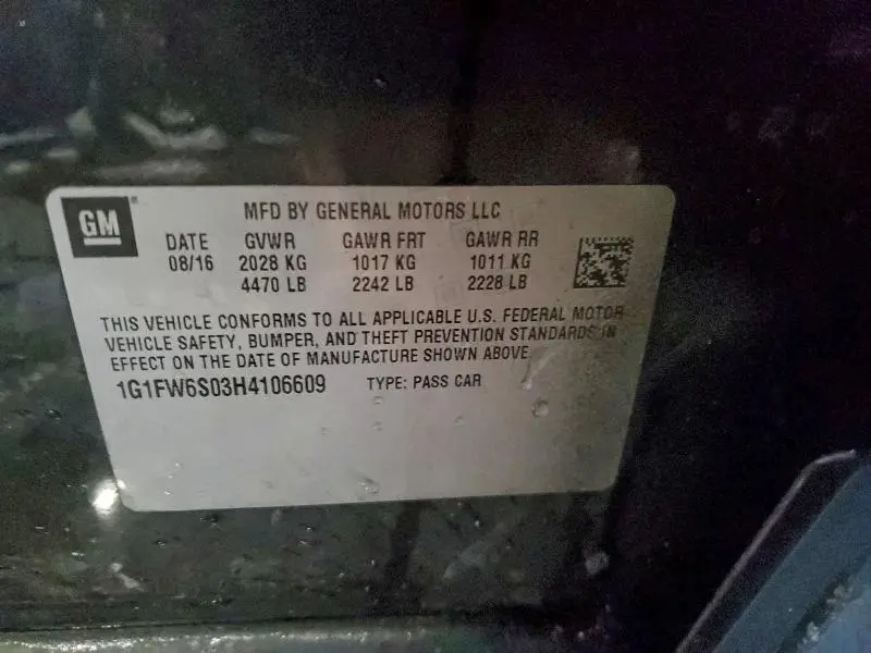 2017 CHEVROLET BOLT EV LT  