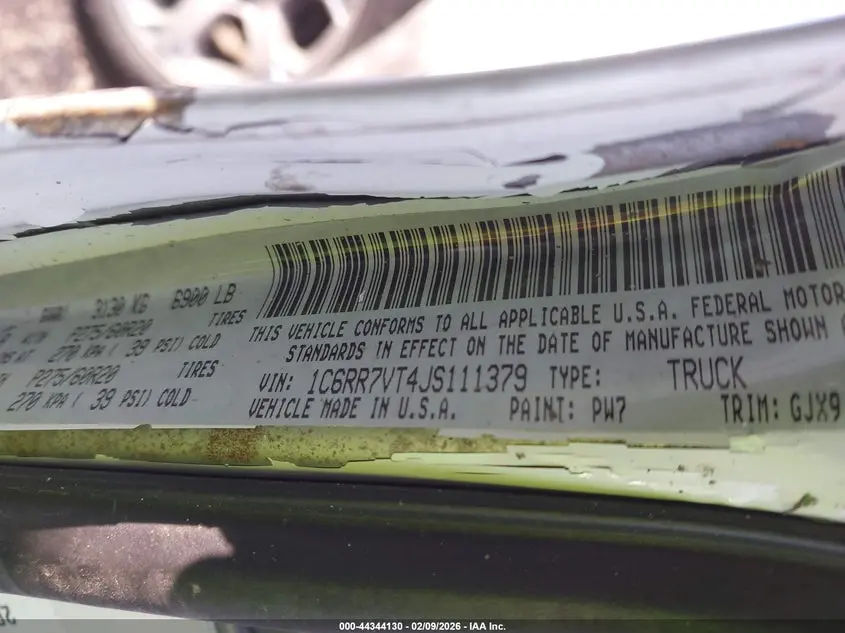 2018 RAM 1500 LARAMIE  4X4 6'4 BOX