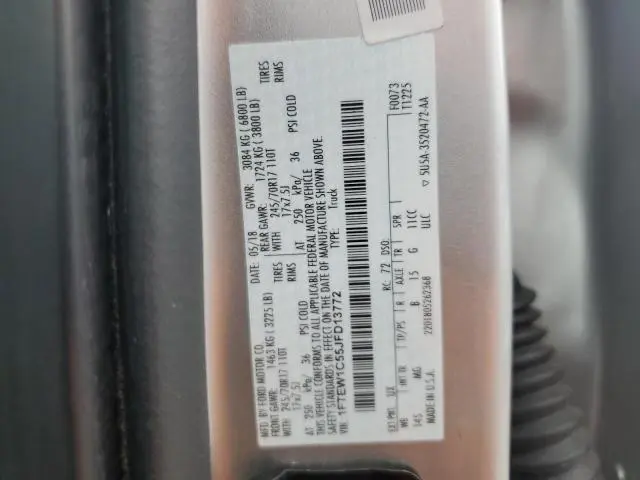 2018 FORD F150 SUPERCREW  