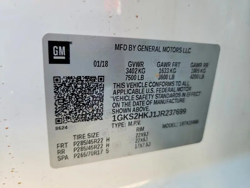 2018 GMC YUKON XL DENALI  