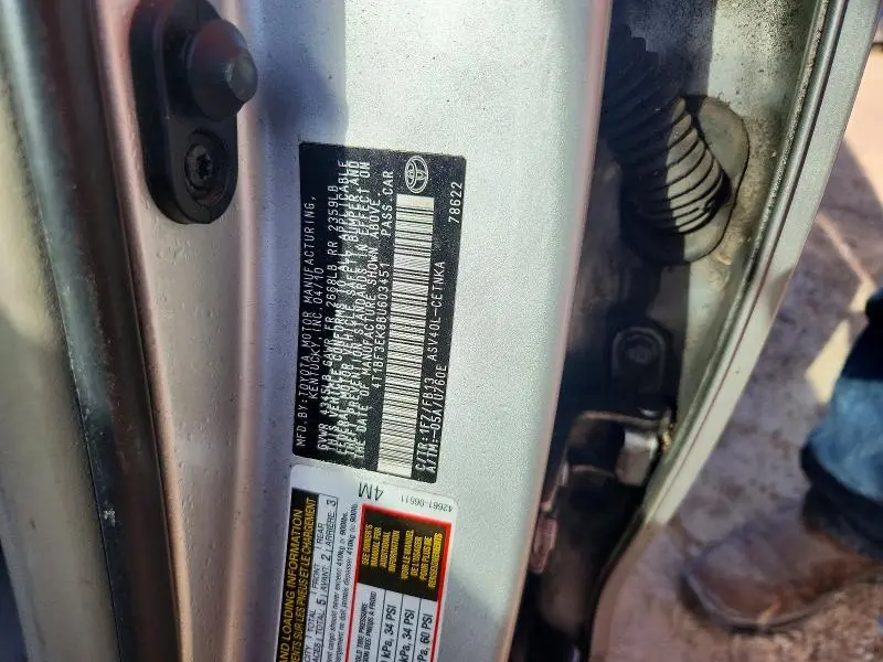 2011 TOYOTA CAMRY BASE  