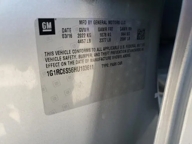 2017 CHEVROLET VOLT LT  
