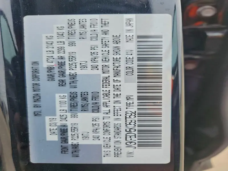 2019 MAZDA CX-5 GRAND TOURING  