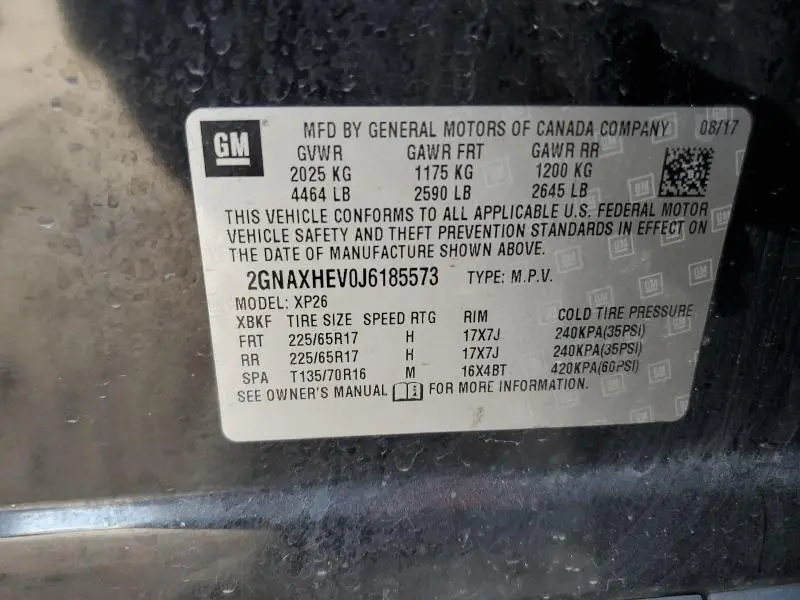 2018 CHEVROLET EQUINOX LS  