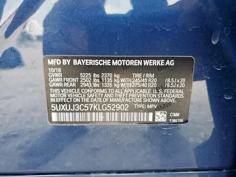 2019 BMW X4 XDRIVE30I  