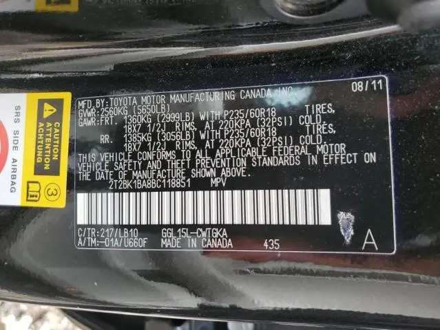 2011 LEXUS RX 350  