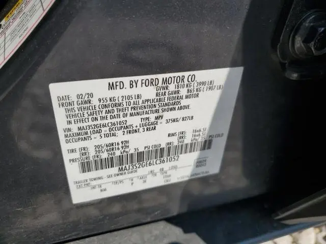 2020 FORD ECOSPORT SE  