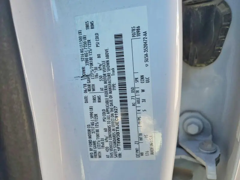 2018 FORD F350 SUPER DUTY  