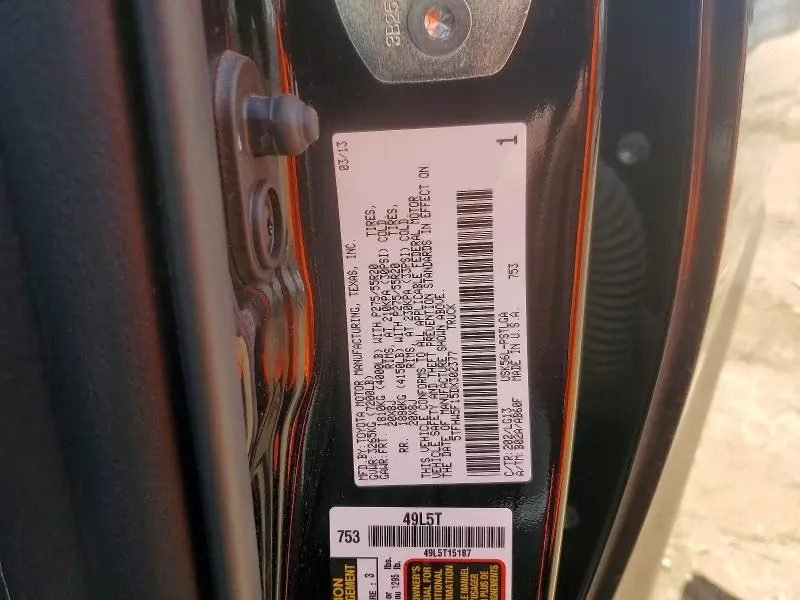 2013 TOYOTA TUNDRA PLATINUM  