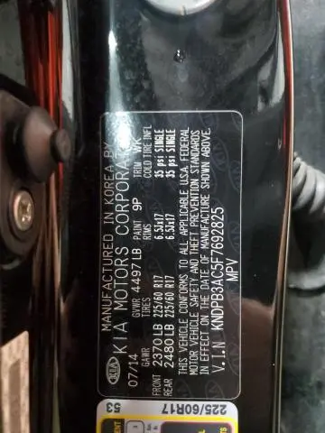 2015 KIA SPORTAGE LX  