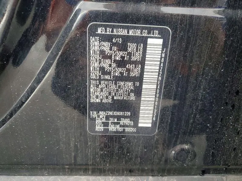2013 INFINITI QX56 BASE  