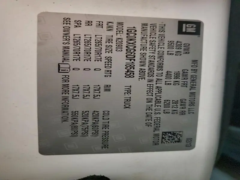 2013 CHEVROLET SILVERADO K2500 HEAVY DUTY LT  