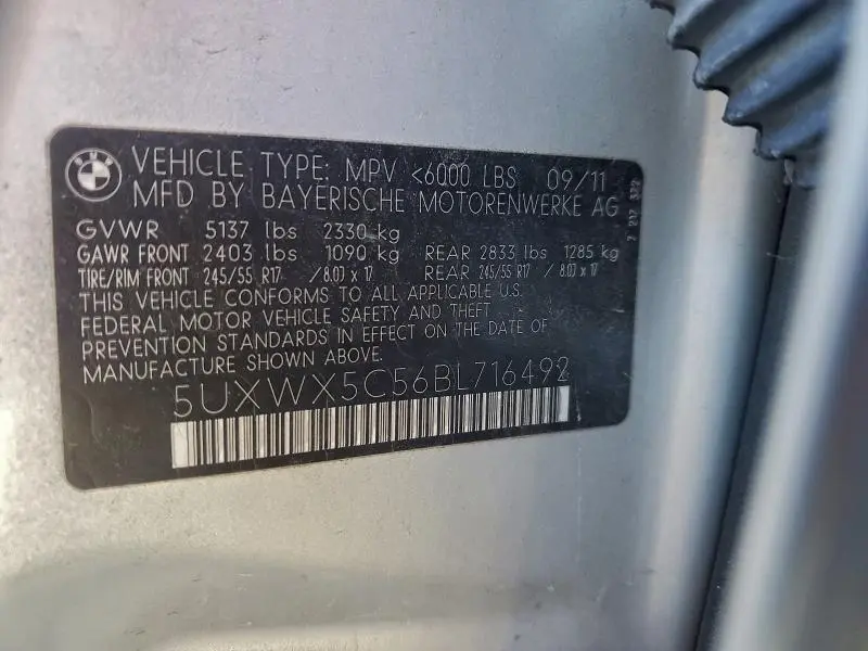 2011 BMW X3 XDRIVE28I  