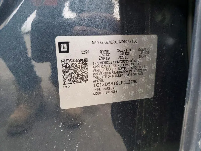 2020 CHEVROLET MALIBU LT  