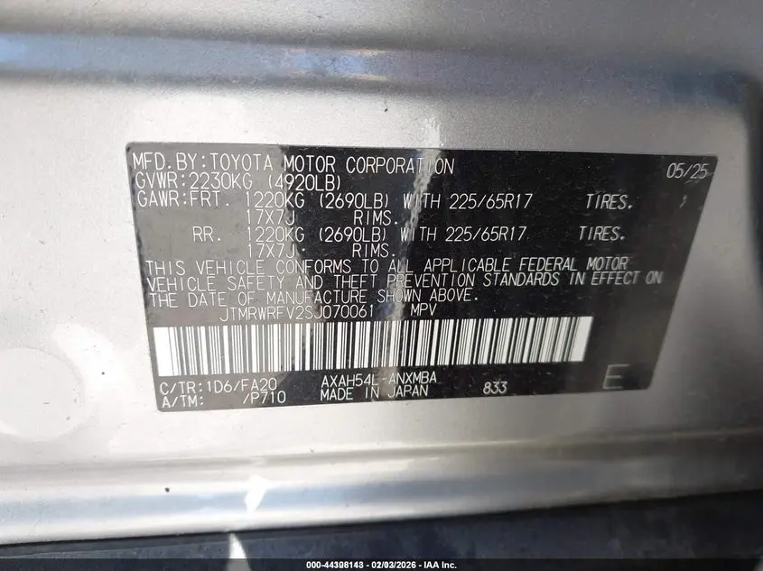 2025 TOYOTA RAV4 HYBRID XLE