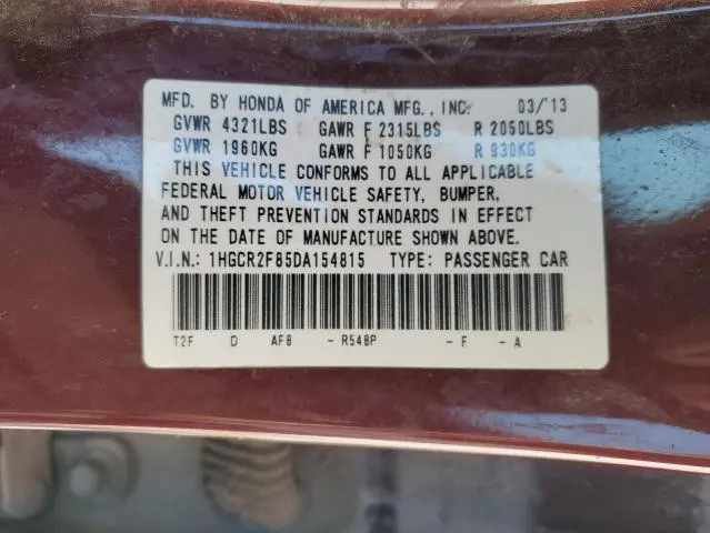 2013 HONDA ACCORD EXL