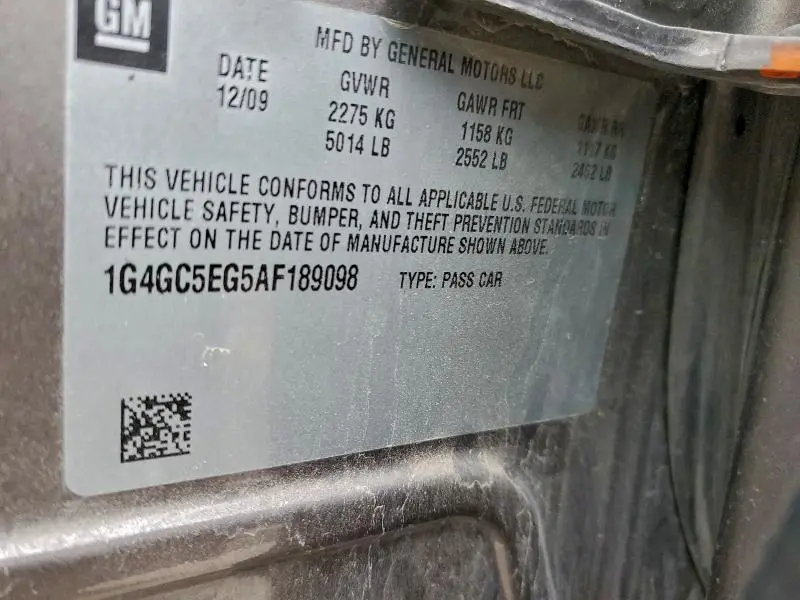 2010 BUICK LACROSSE CXL  