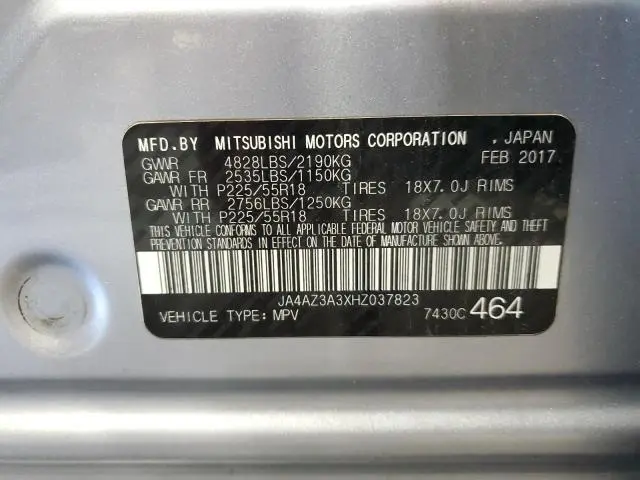 2017 MITSUBISHI OUTLANDER SE  