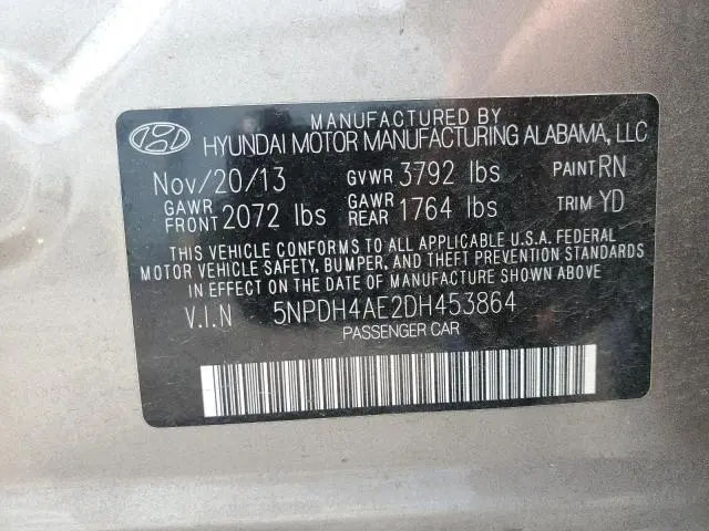 2013 HYUNDAI ELANTRA GLS  