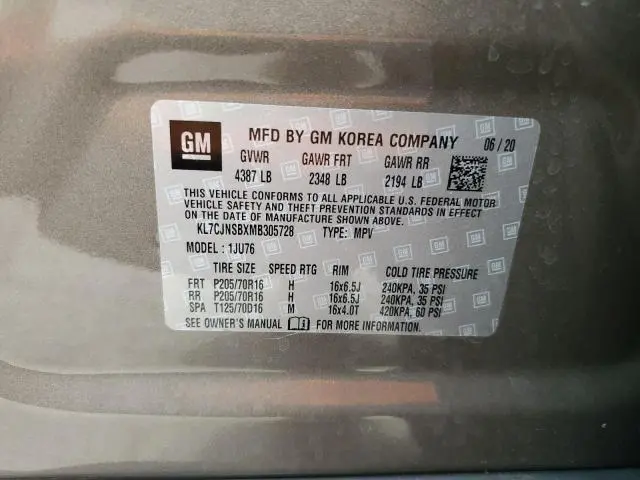 2021 CHEVROLET TRAX LS  