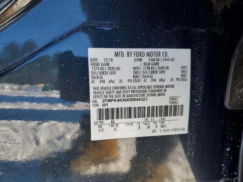 2019 FORD EDGE TITANIUM  