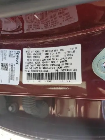 2014 HONDA ACCORD HYBRID EXL