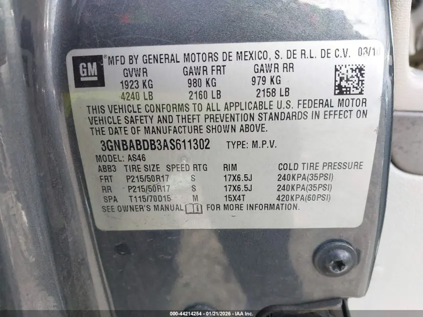 2010 CHEVROLET HHR LT