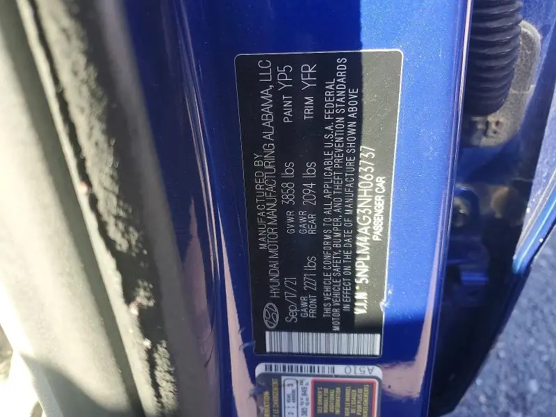 2022 HYUNDAI ELANTRA SEL  