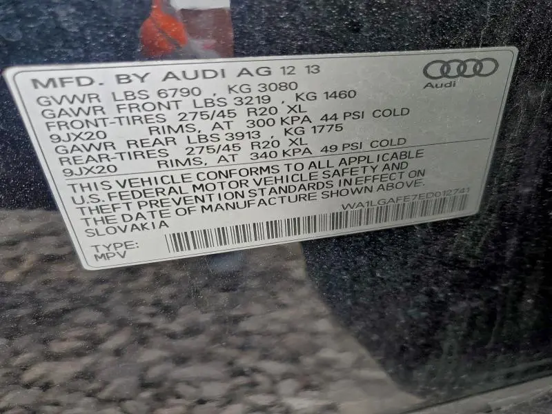 2014 AUDI Q7 PREMIUM PLUS  