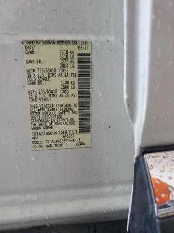 2017 NISSAN MURANO S