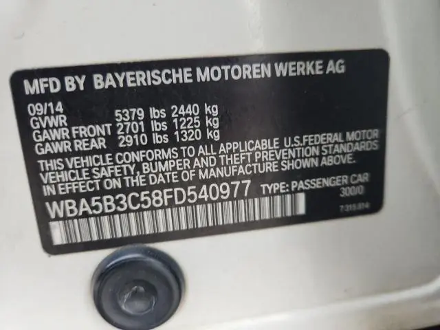 2015 BMW 535 XI  